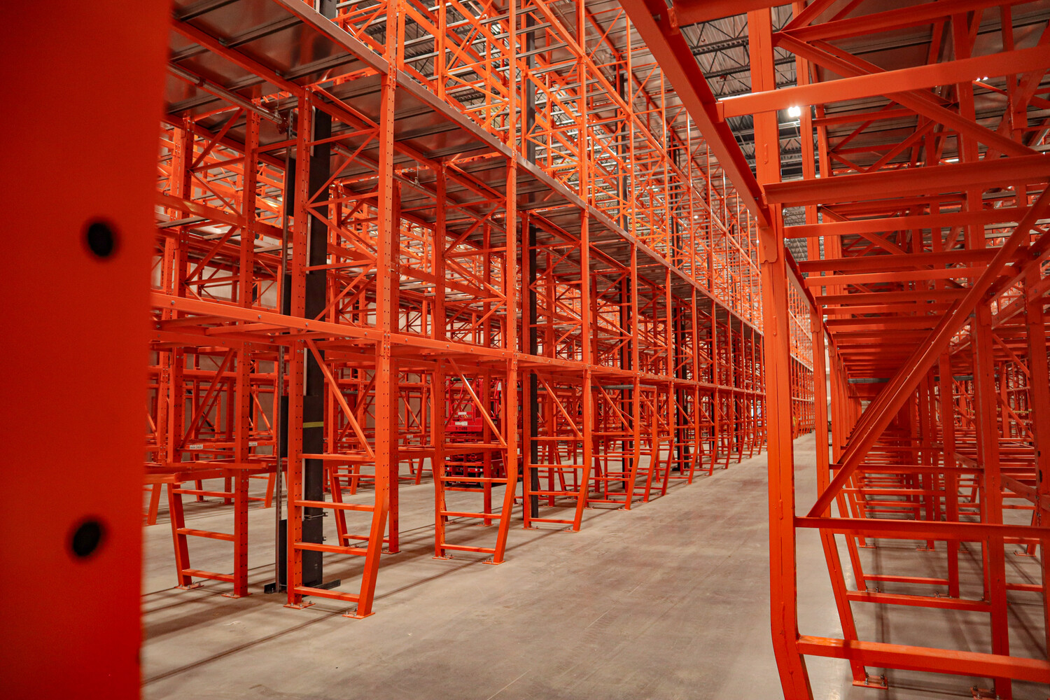 Custom Industrial racking designed by Meriton Industries