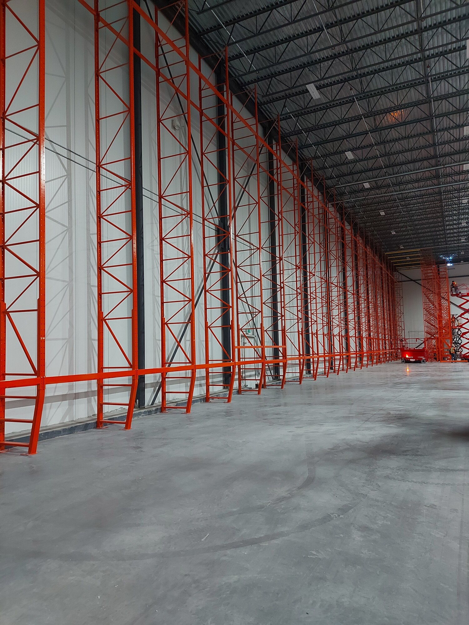 Industrial racking designed by Meriton Industries for this company in the food servicing industry