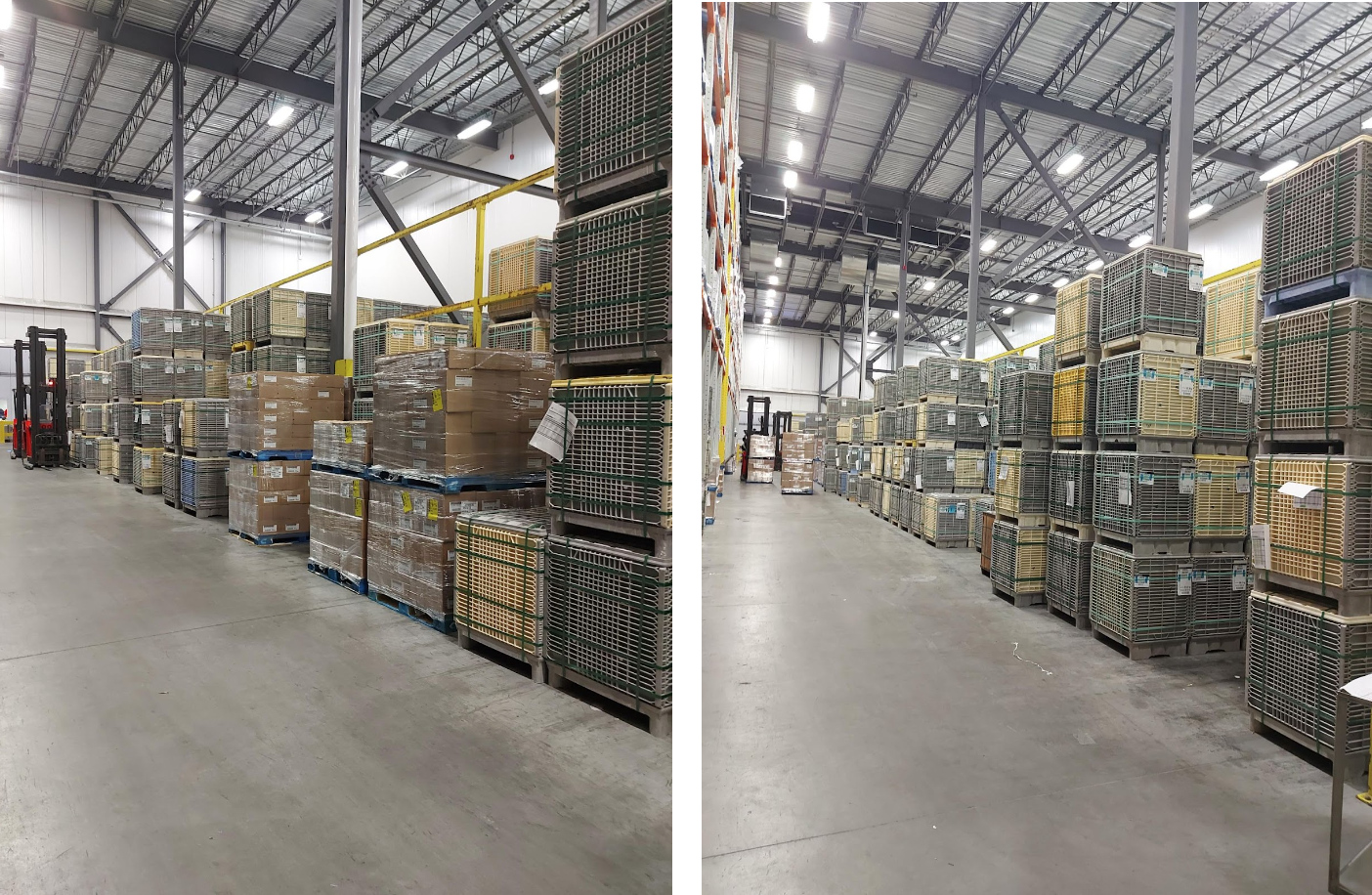 Agropur warehouse - original setup and racking